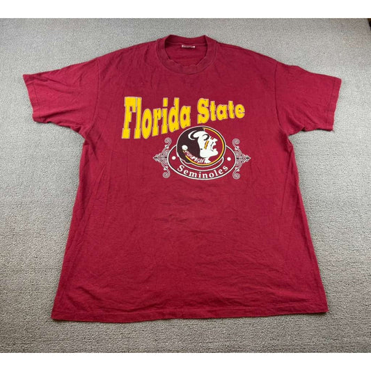 Hanes Heavyweight Florida State Seminoles T-Shirt XL USA Made 90s Single Stitch