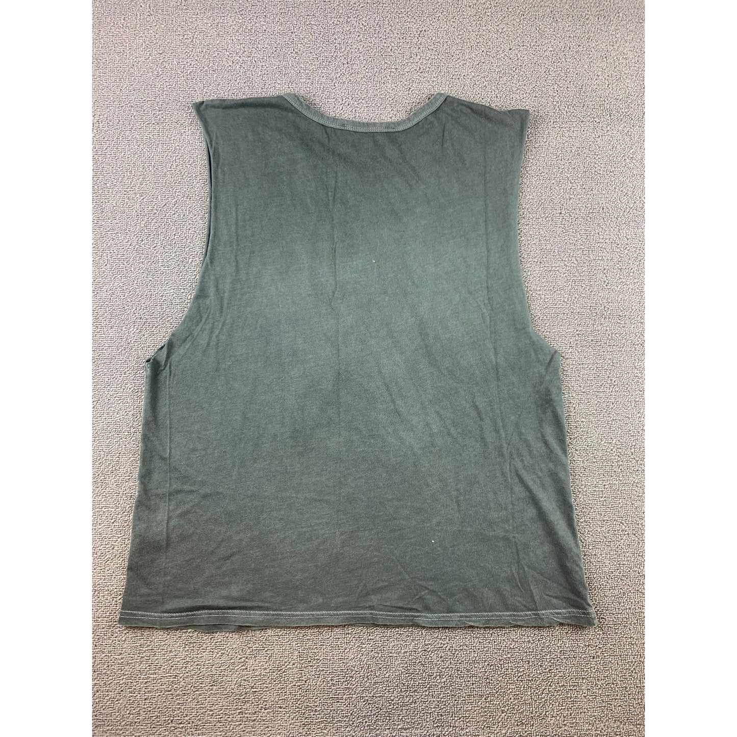 Topshop Petite Tank Top Women US 8 Boston USA 1980 Graphic Sleeveless Green