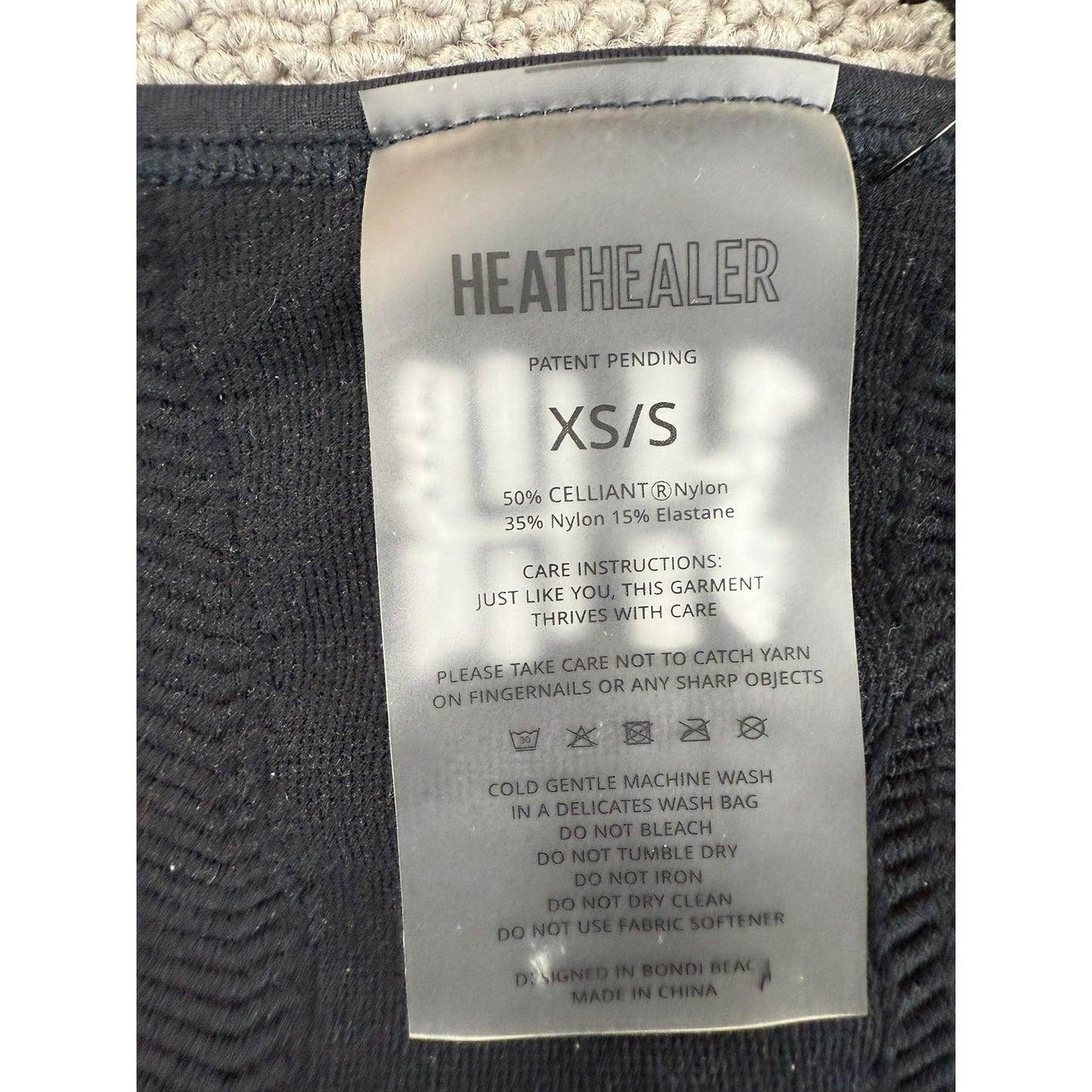 HeatHealer Women's XS/S Black Activated Lymphatic Onesie NWT