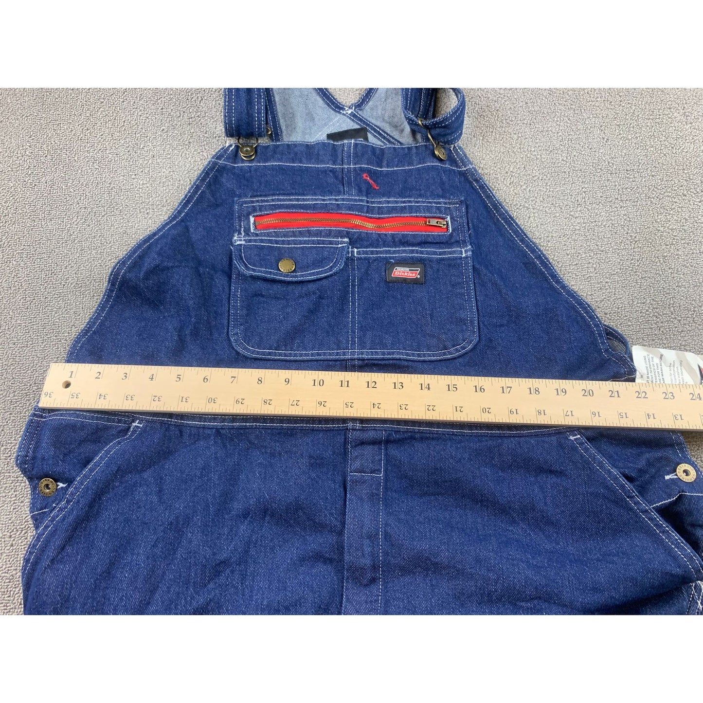 Dickies Overalls Men's XL R Dark Blue Denim Bib Jeans Workwear Overalls