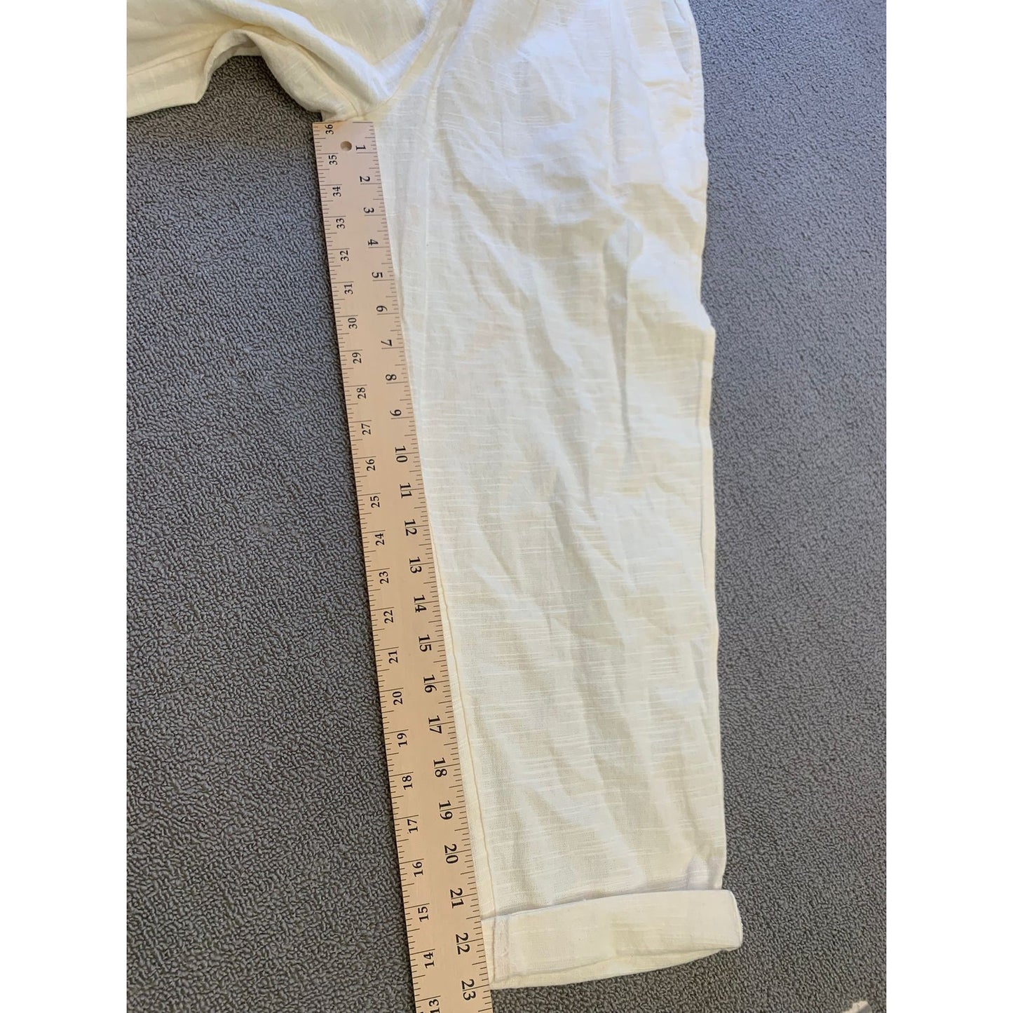 L SPACE Female Medium White Cotton Havana Pants Light Summer
