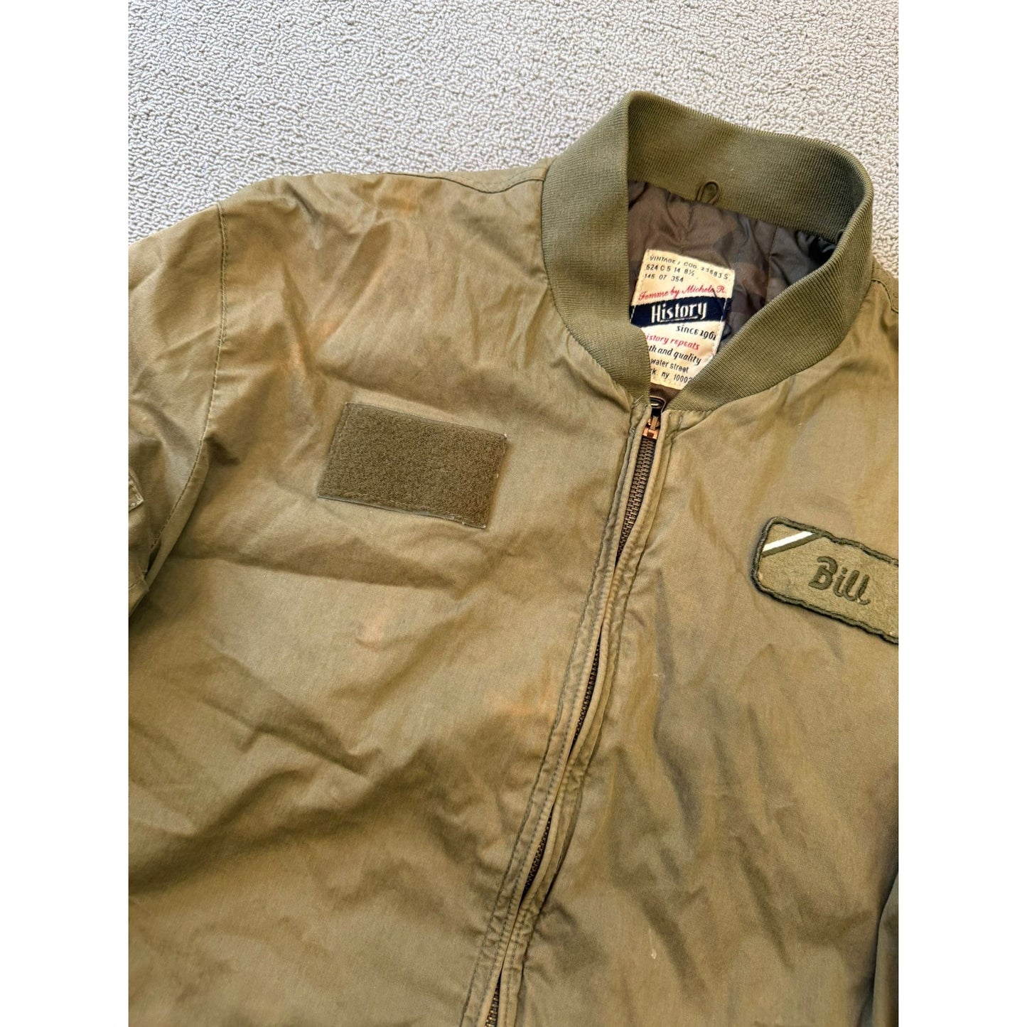 History Repeats Femee By Michele Ray History Repeats M 52A Vintage Style Bomber