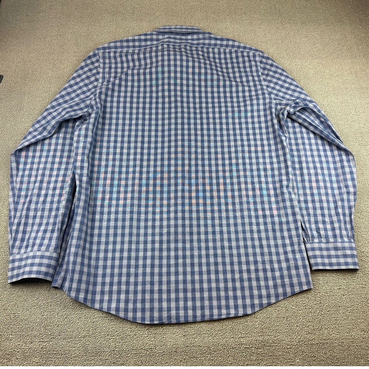 Brooks Brothers Regent Button Down Shirt Men's Large Blue Plaid Colorful Preppy