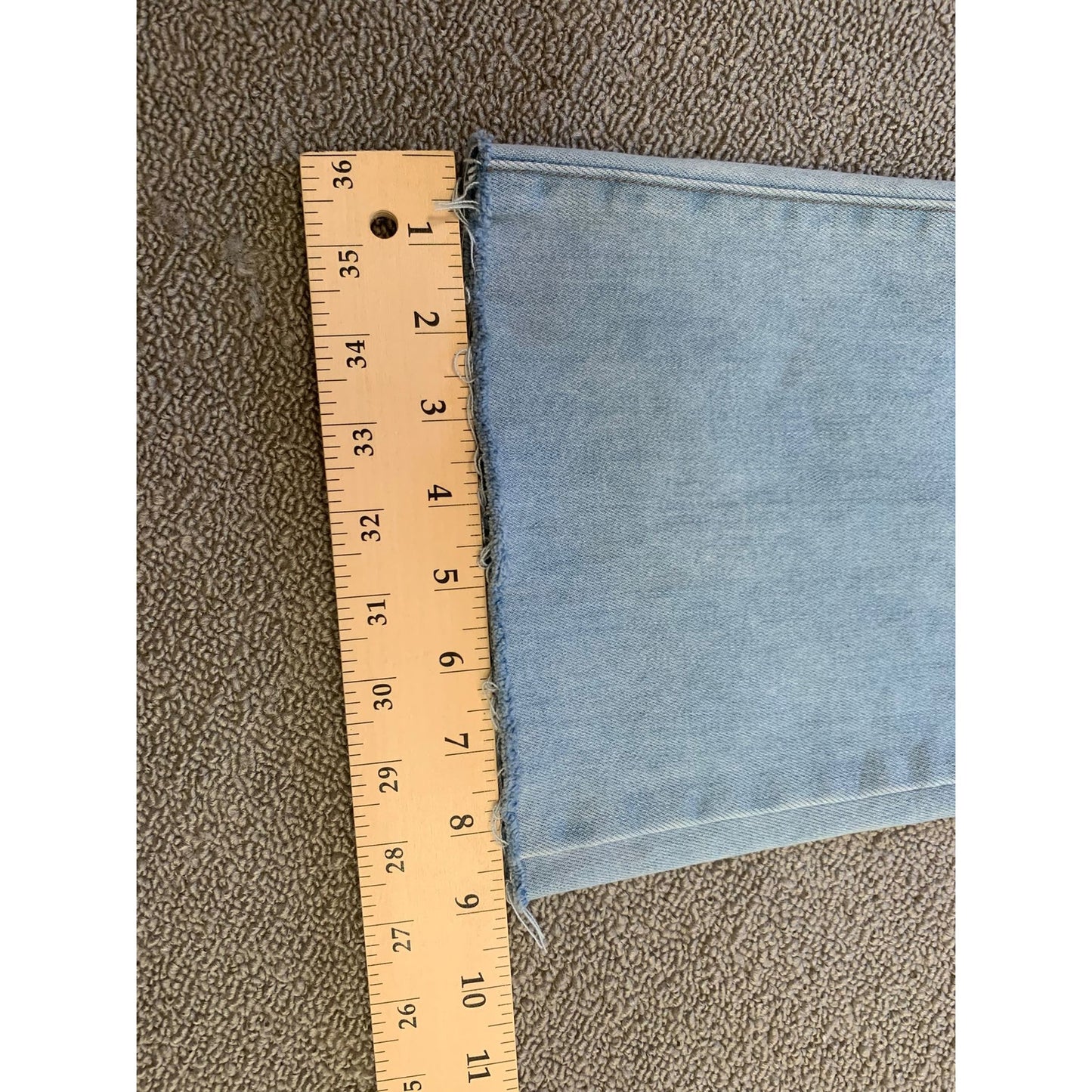 L.T.J. Letter to Juliet Denim Sicily Women's 27 Blue Jeans Raw Hem