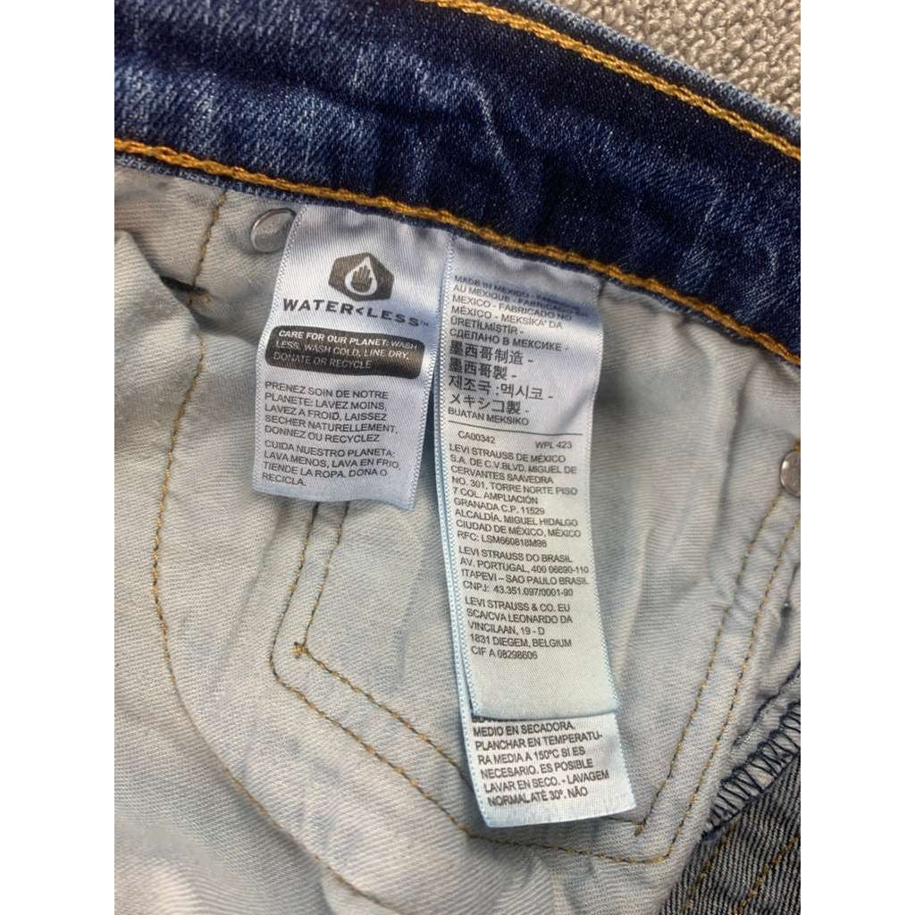 Levi's Men's Straight Leg Denim Jeans Size W34 L32 Blue Medium Wash