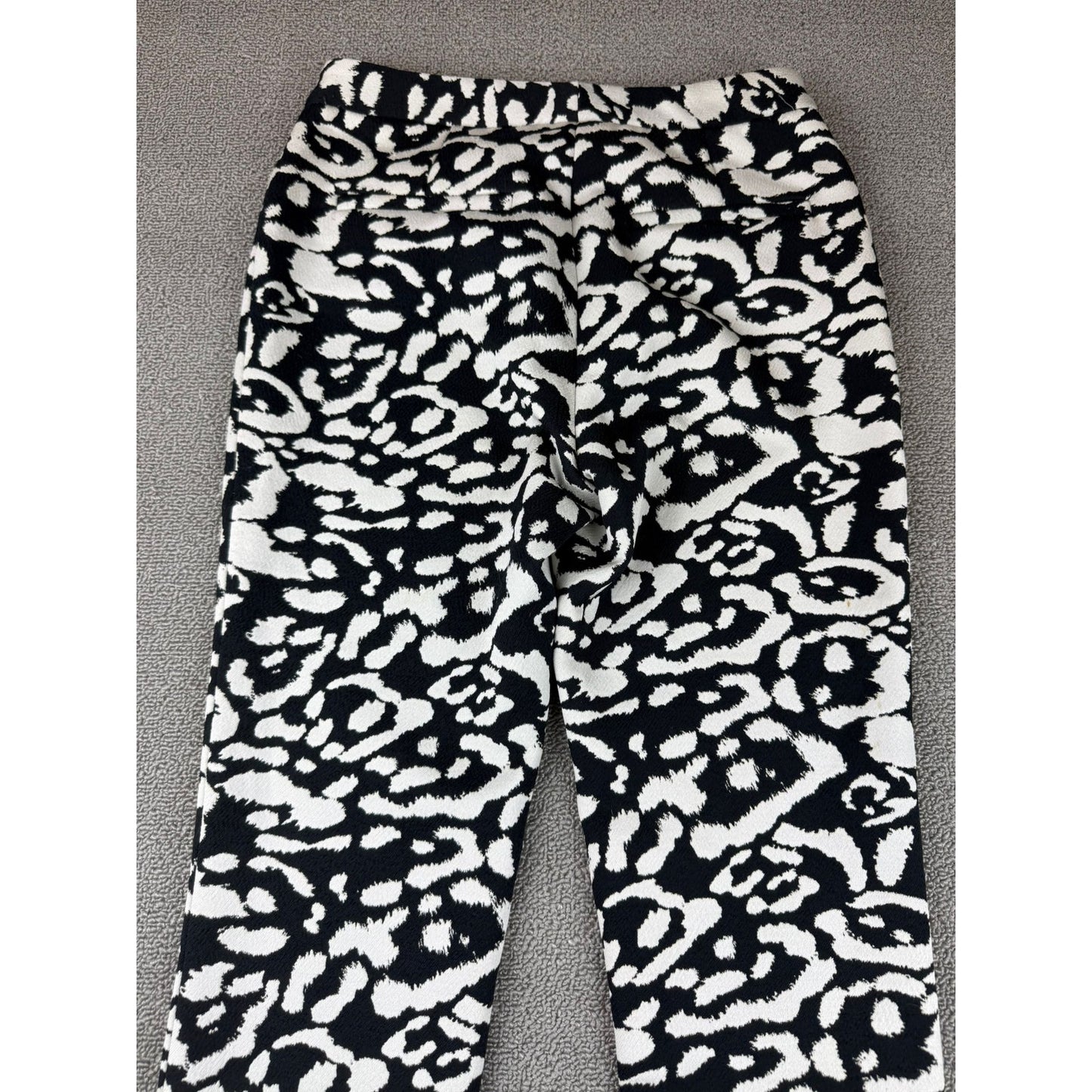 Christian Dior Women US 2 Black And White 2016 Dior Straight Leg Pants