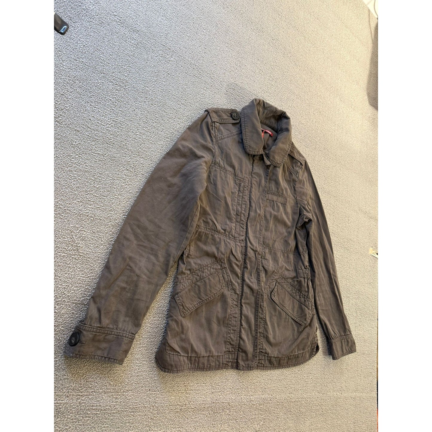 Comptoir des Cotonniers Women's 38 Brown Khaki Utility Field Jacket