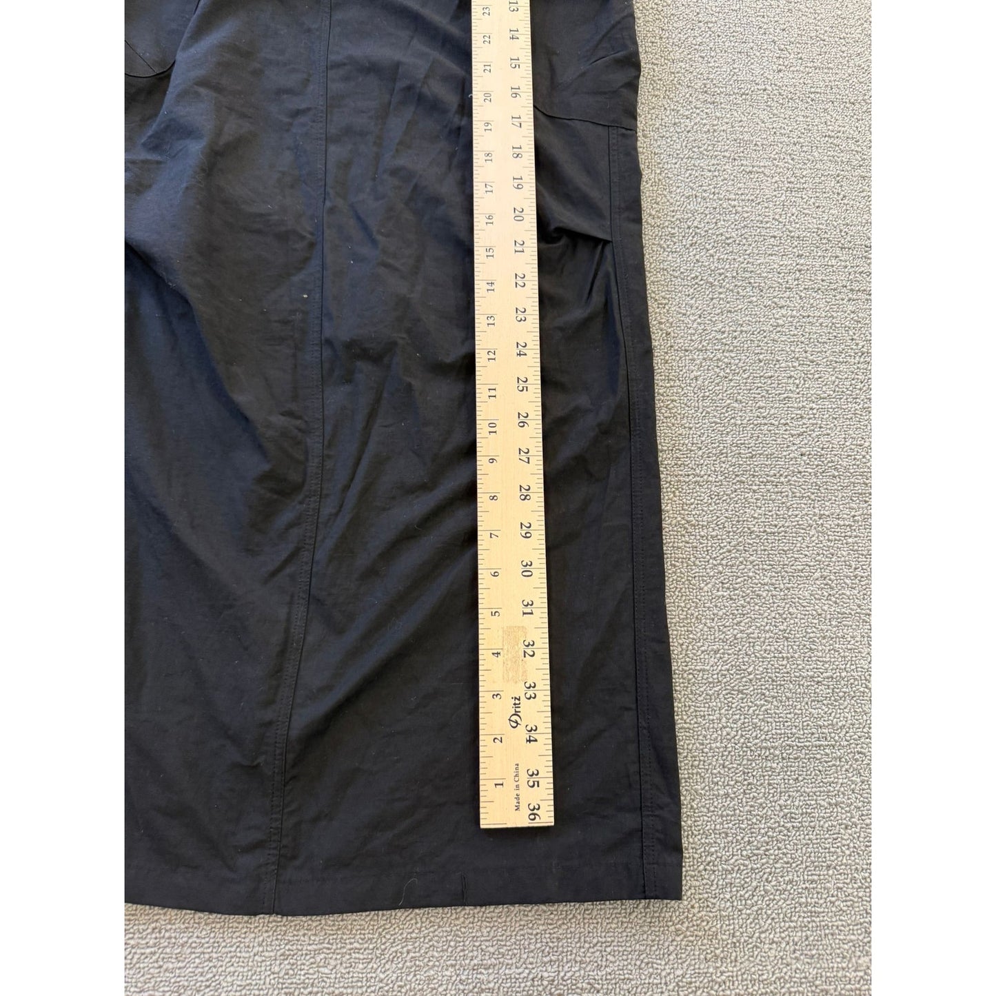 CIDER XS Womens Black Cargo Maxi Skirt Casual Adjustable Wais