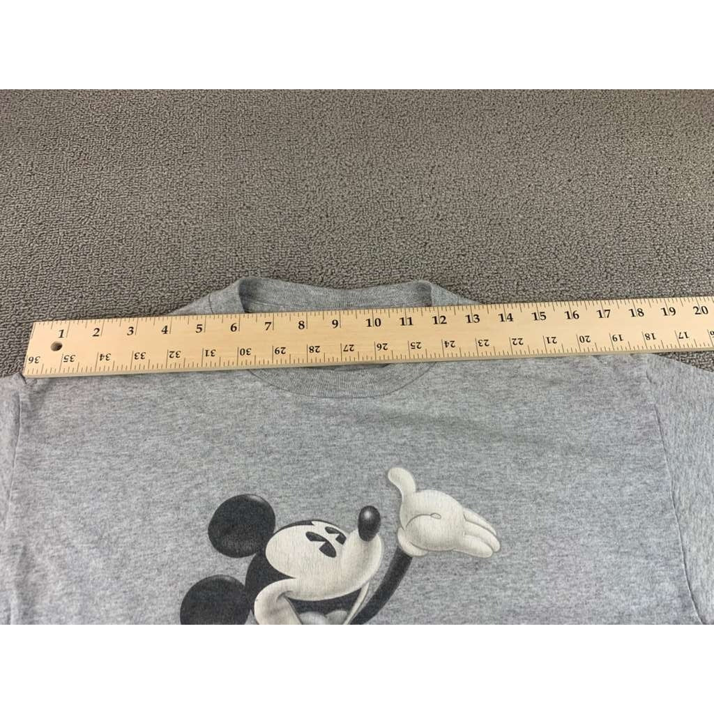 Disneyland Resort Men's M Gray Mickey Graphic T Shirt Heather Classic Park