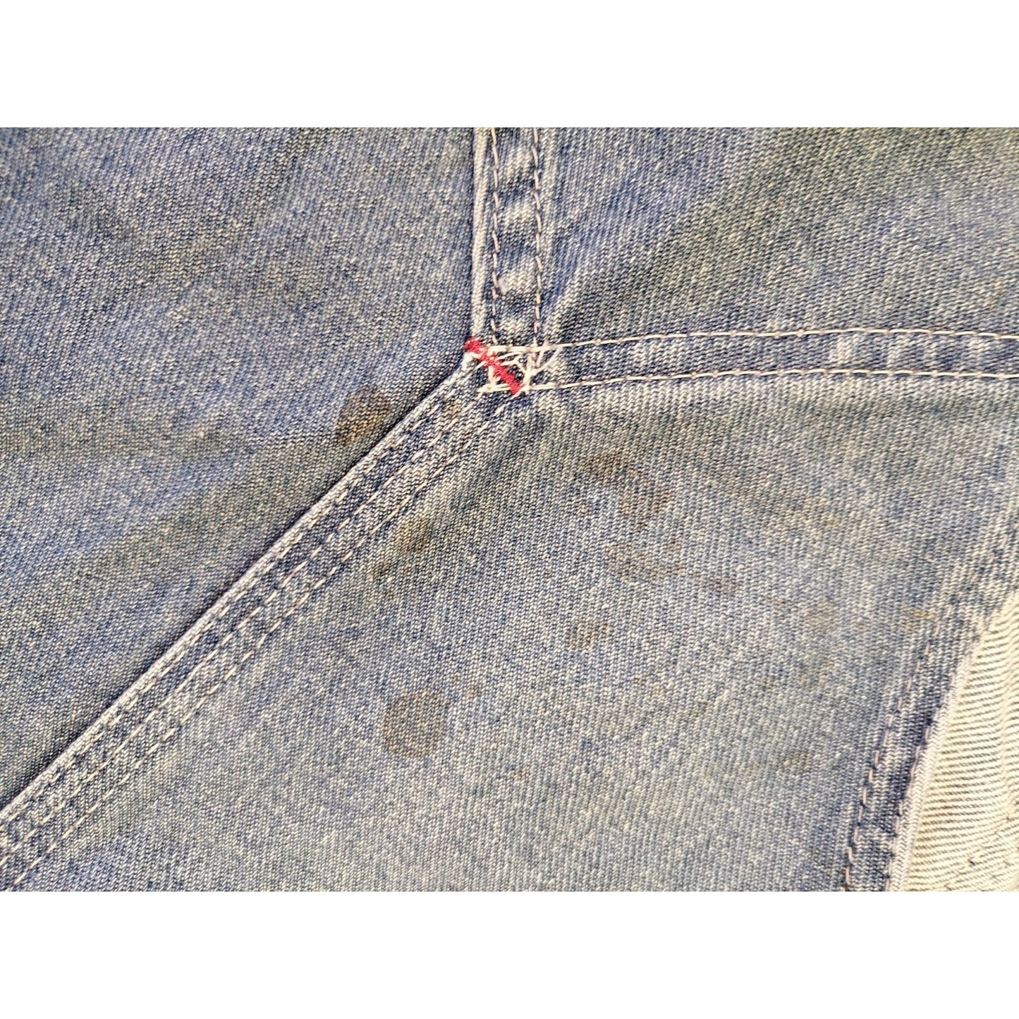 Dickies 44x32 Adult Male Light Wash Denim Bib Overalls Durable Workwear Apparel Men's