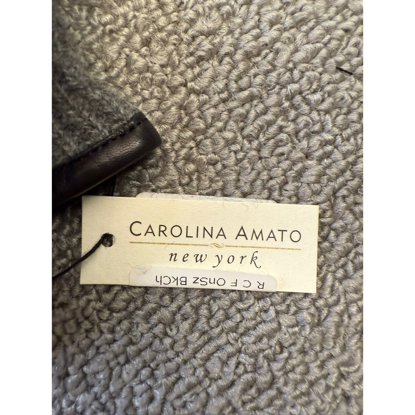 Carolina Amato Women's One Size Long Ribbed Cashmere Fingerless Gloves NWT