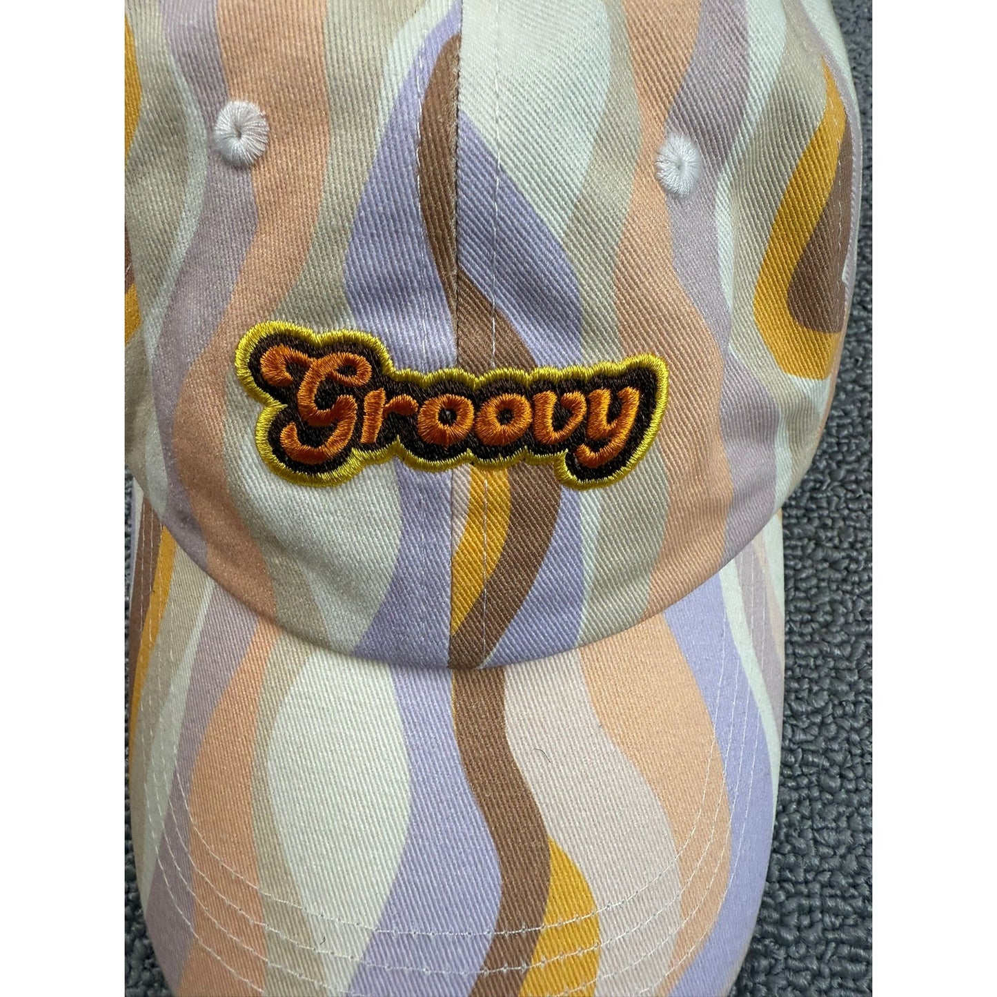 Urban Outfitter Groovy Unisex One Size Multi Color Pastel Psychedelic Hippie Hat