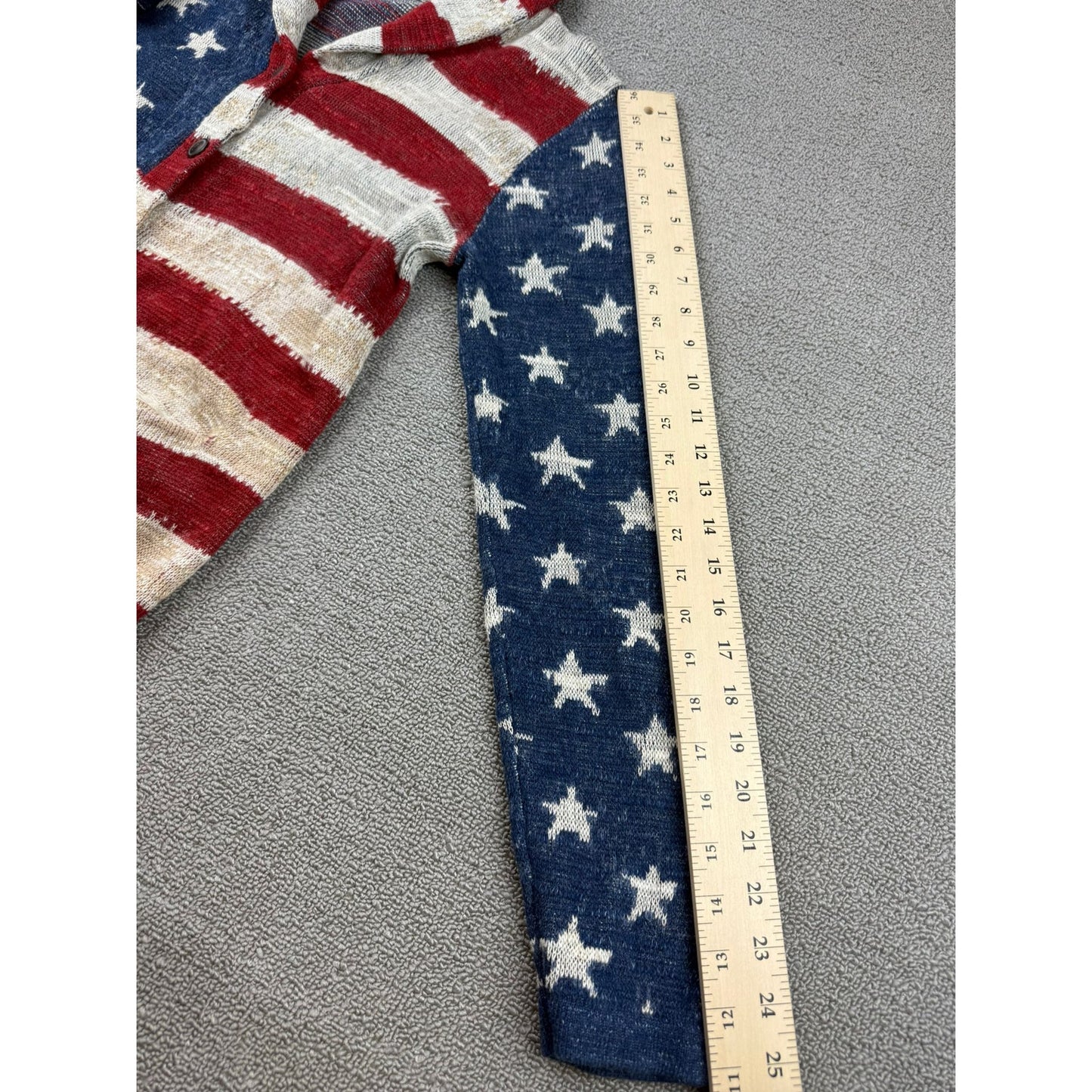Denim & Supply Ralph Lauren Women's Extra Large American Flag Cardigan Sweater