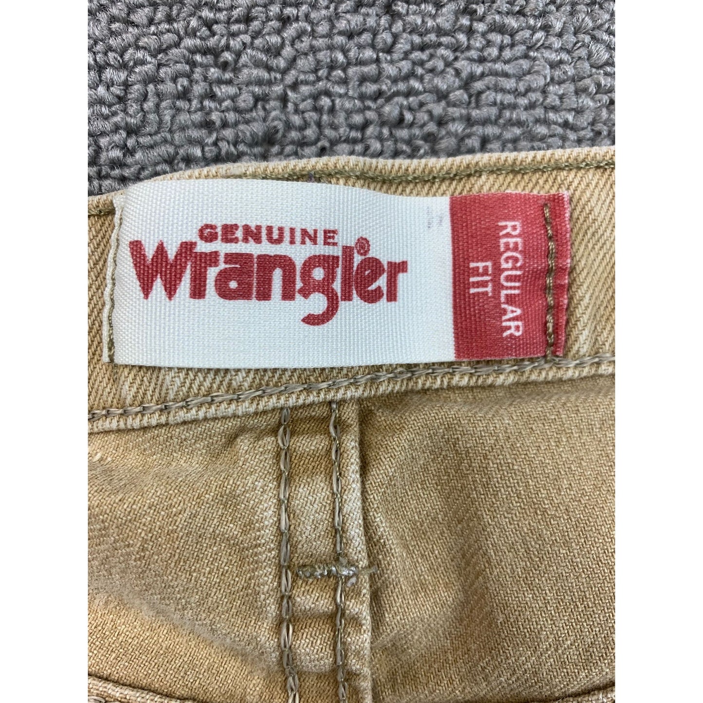 Wrangler Jeans 2000's Era Men's 36x32 Tan Denim Jeans Work Casual