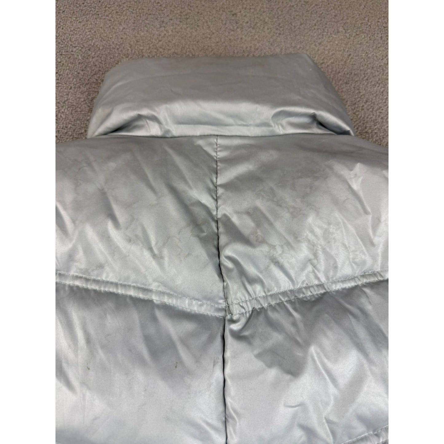 Guess Women's M Gray Silver Puffer Jacket