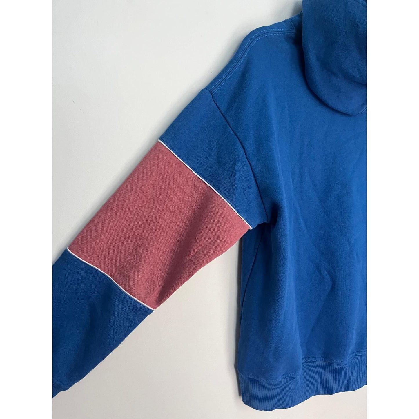 Cooperstown Collection Yankees Hoodie Women M Blue Pink Colorblock MLB Pullover
