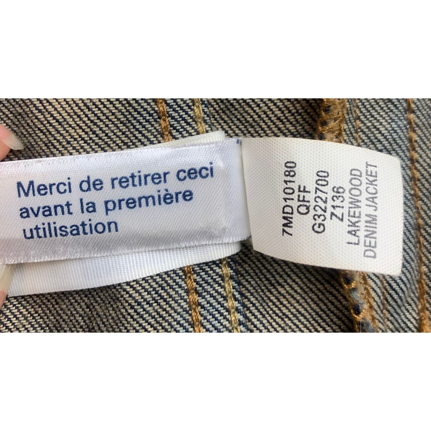 Lucky Brand Men’s Small Lakewood Blue Denim Jacket Trucker Style Button Up