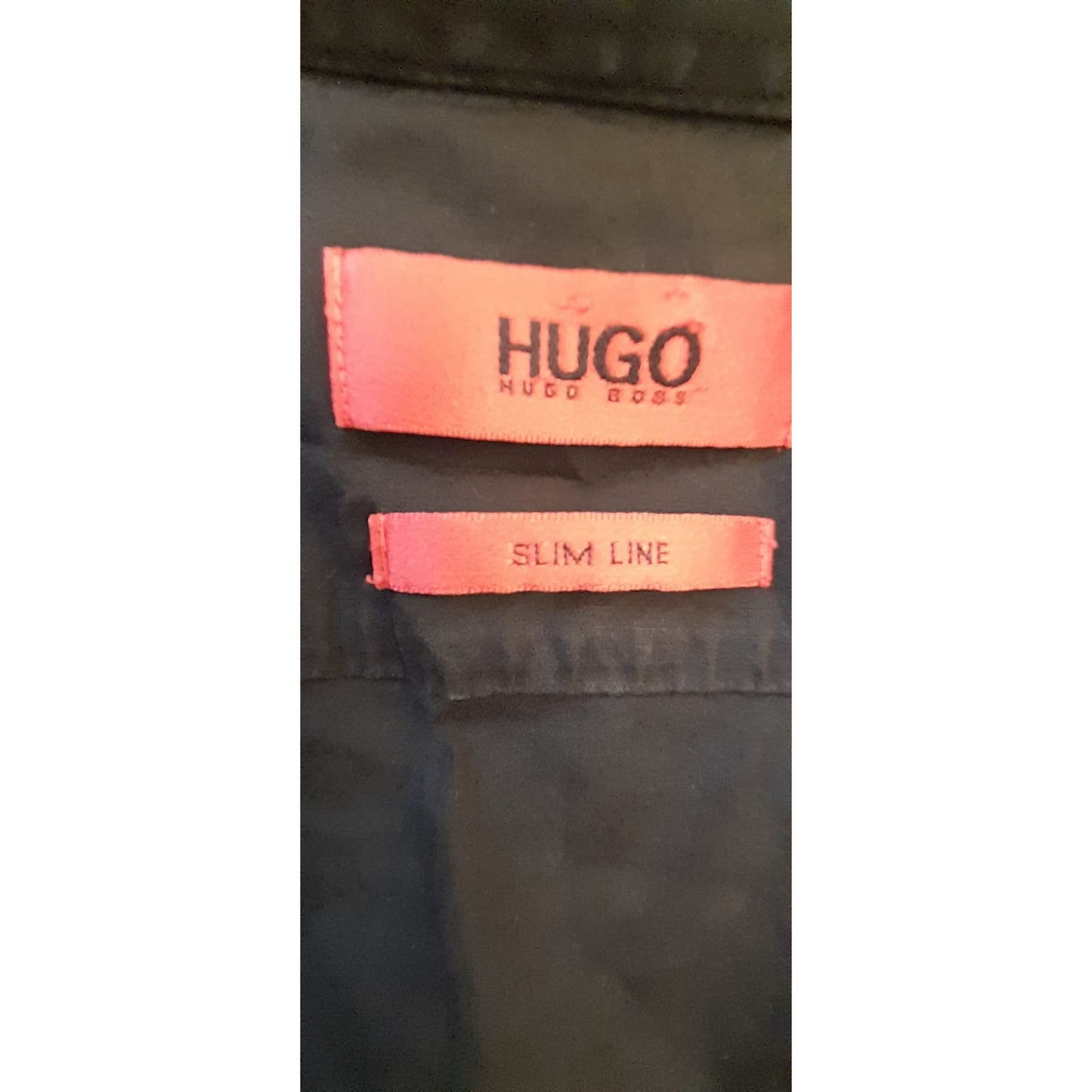HUGO Hugo Boss Mens Small Black Slim Line Long Sleeve Dress Shirt