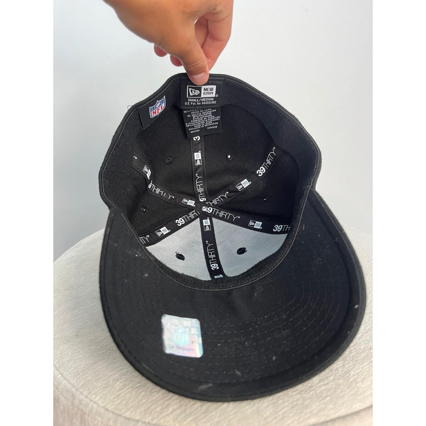 New Era New York Jets Hat Men S-M NFL 39Thirty Stretch Fit Black Cap