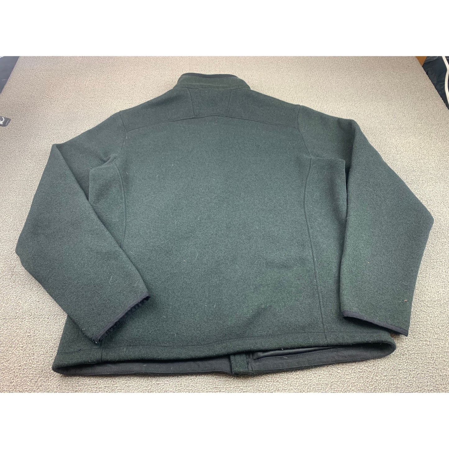 The North Face Men L Dark Green Midweight Full-Zip Fleece Jacket