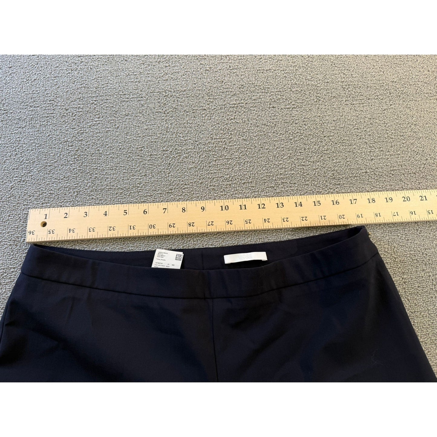 BOSS Hugo Boss Women's Dark Navy Wide Leg Pants US 10 Professional Style