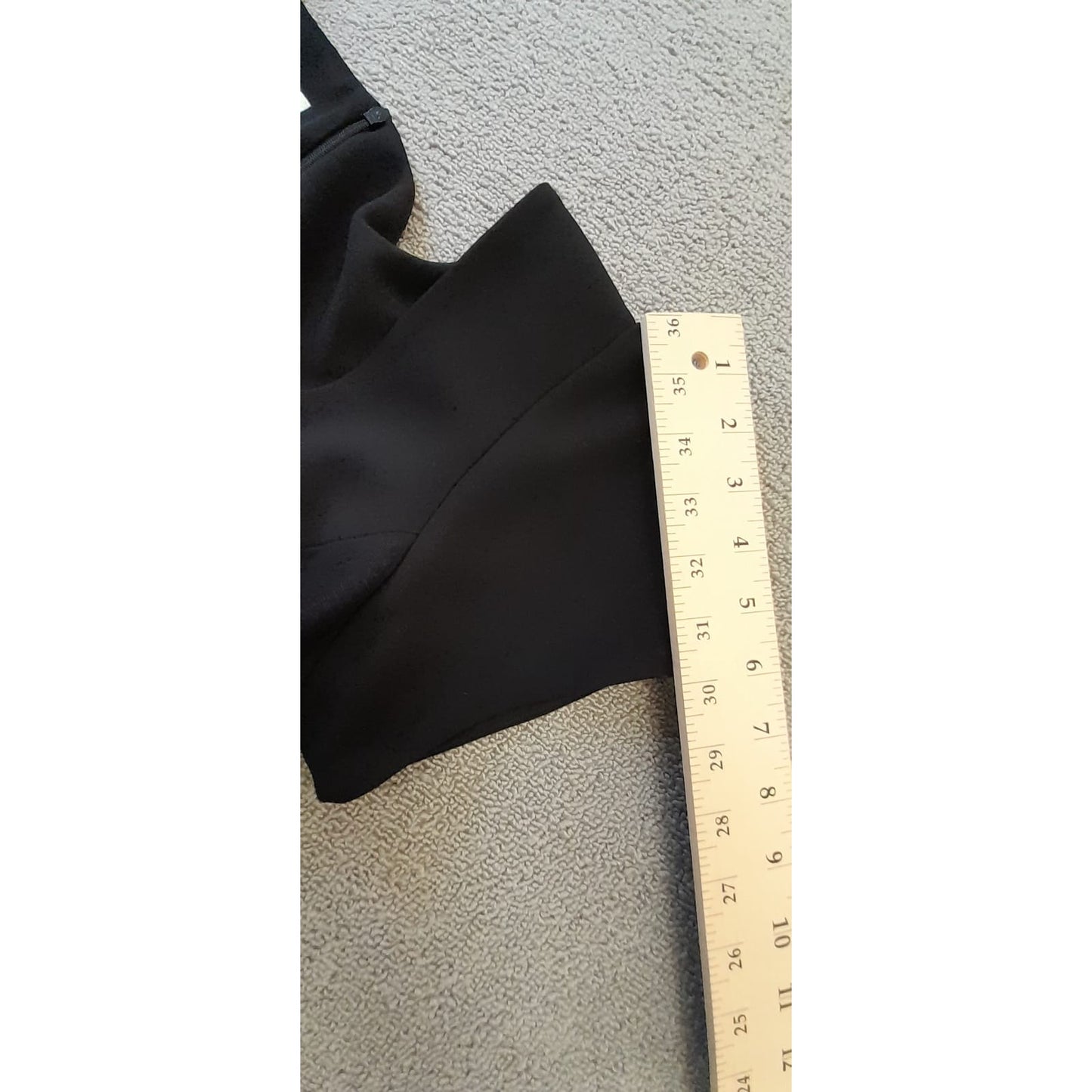 Jones New York Womens Size 10 Black Square Neck Short Sleeve Dress