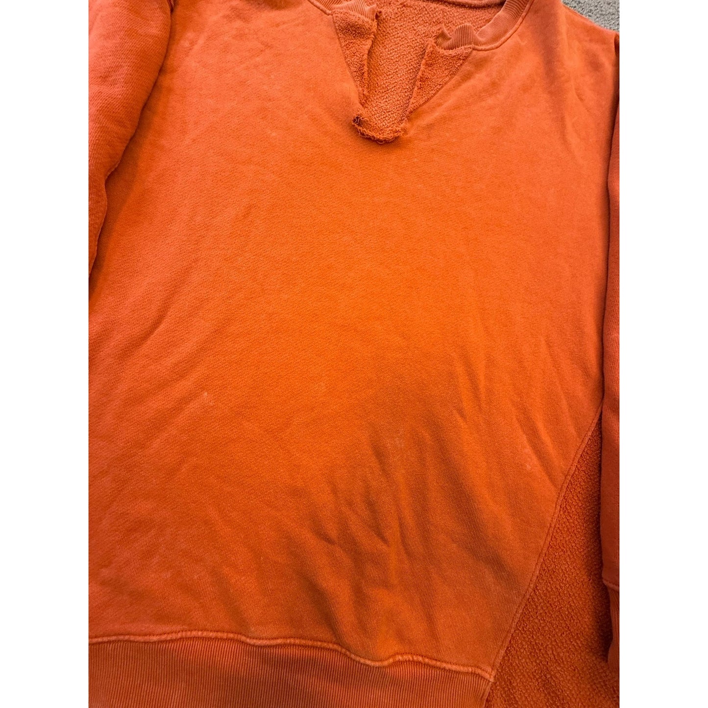 We The Free Women's Size Small Orange Pullover Sweater Baggy Over Size