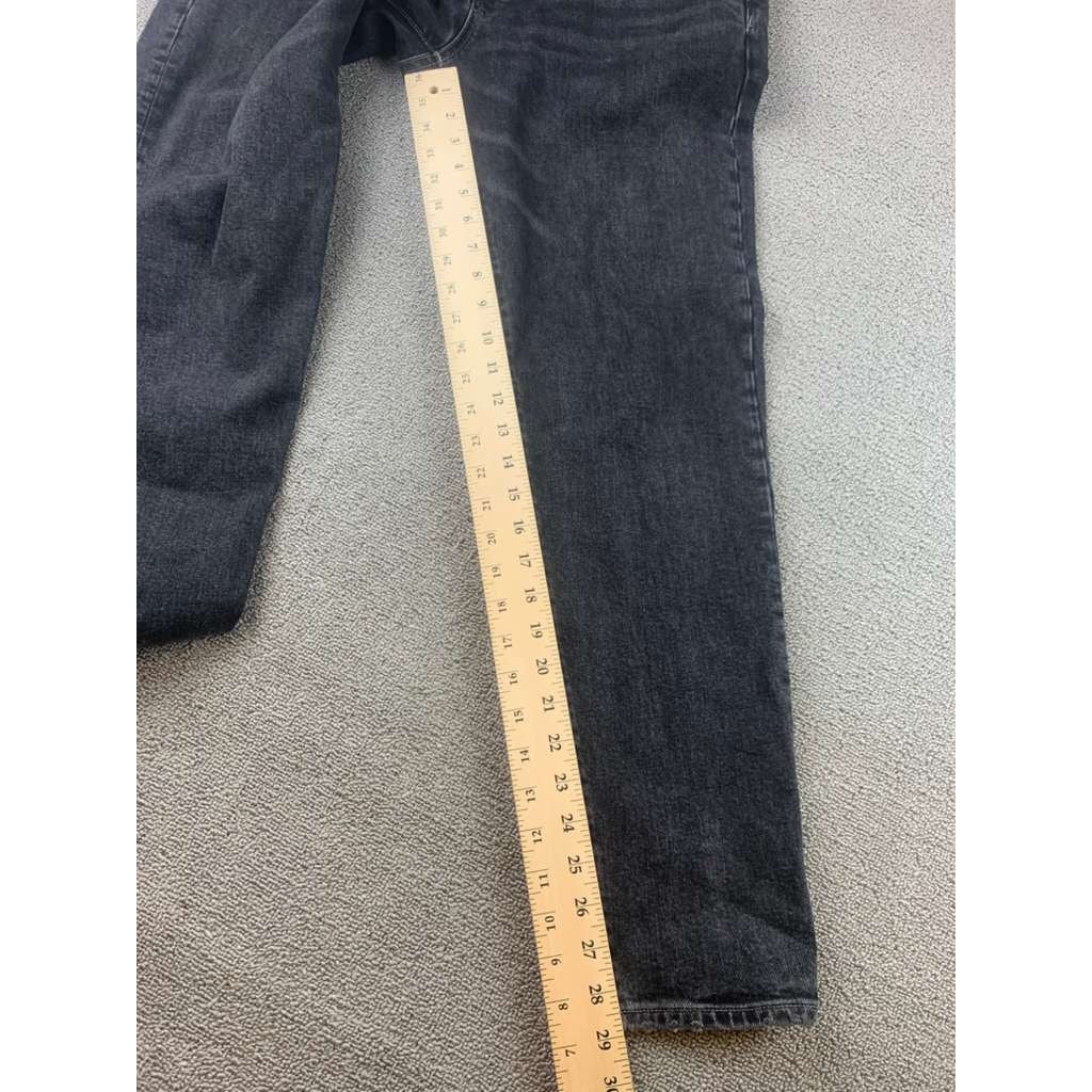 Madewell Jeans Mens W33 L34 Black Denim Washed Relaxed Tapper All Seasons