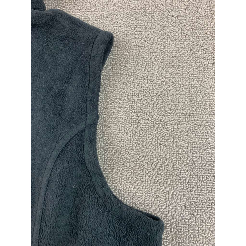 Columbia Women's Medium Dark Green Sleeveless Full-Zip High-Neck Fleece Vest