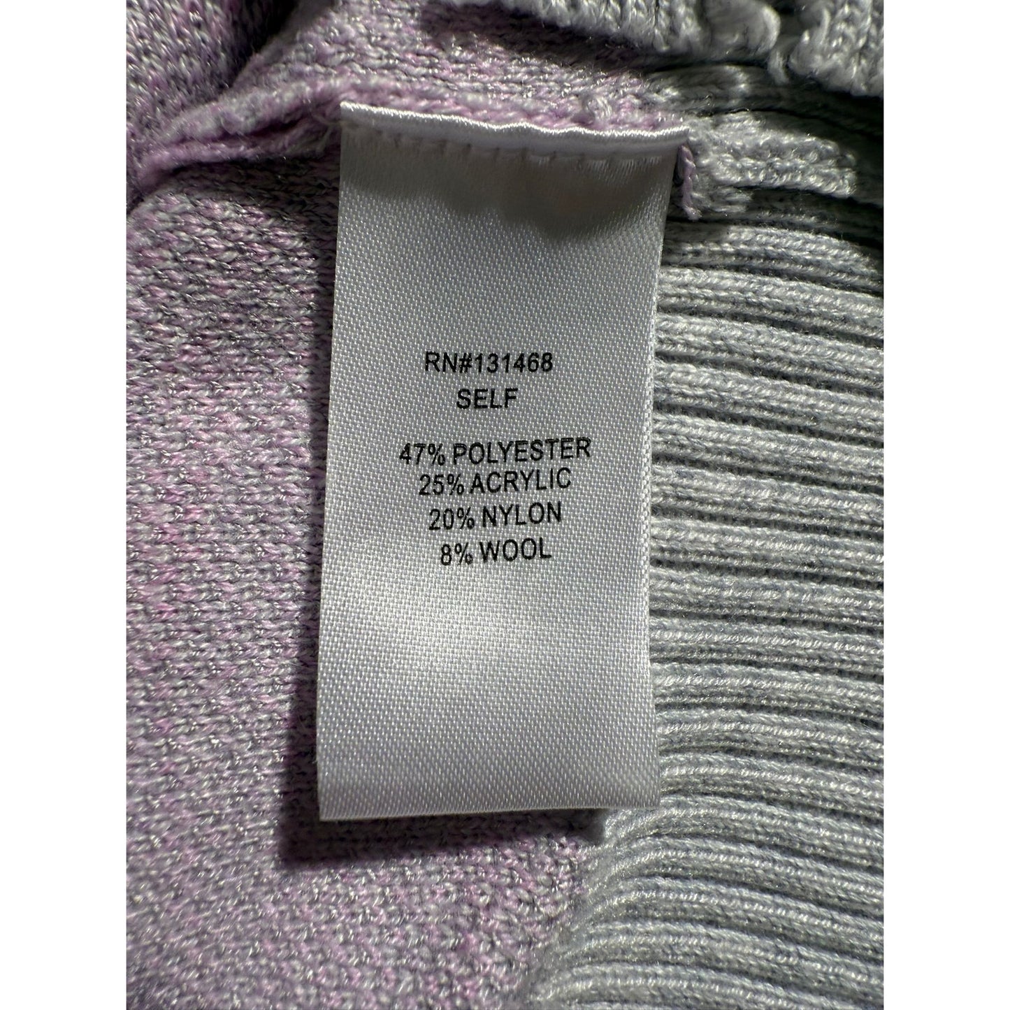 Fate Light Purple Camo Distressed V‑neck Sweater Women S Casual Grunge