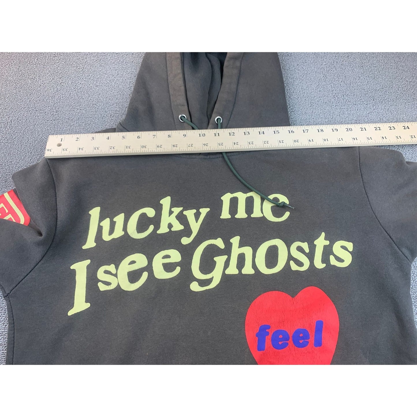 Lucky Me I See Ghosts Men's XL Black Kanye West x Kid Cudi Grey Men's Hoodie