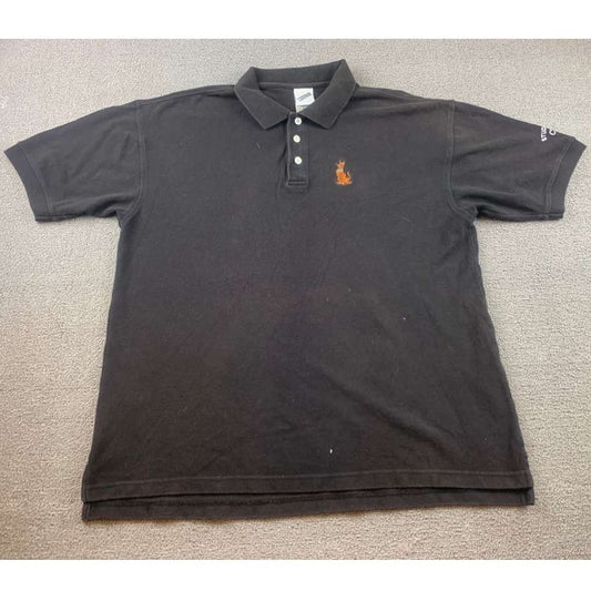 Scooby-Doo Warner Bros Studio Store Crew Polo Black Men L Year 2000 Vintage Y2K