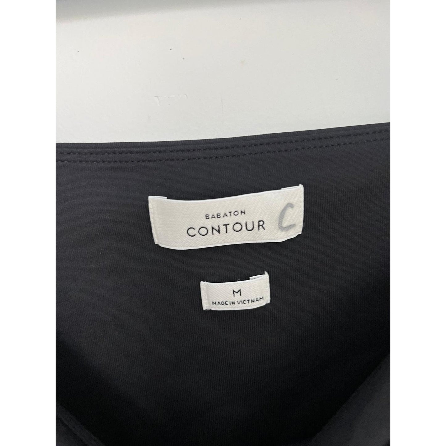 Babaton Contour Bodysuit Women M Black Square Neck Long Sleeve Stretchy