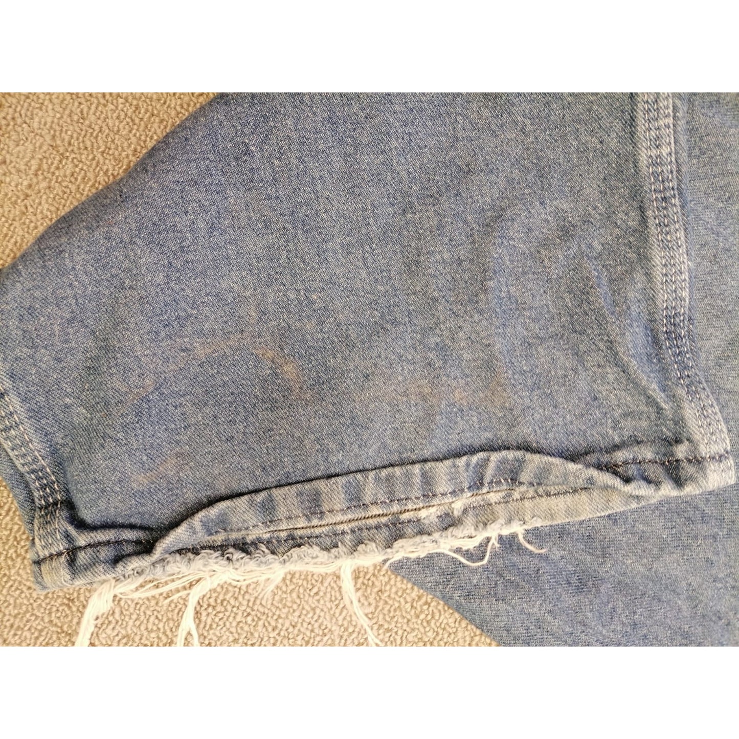 Dickies 44x32 Adult Male Light Wash Denim Bib Overalls Durable Workwear Apparel Men's