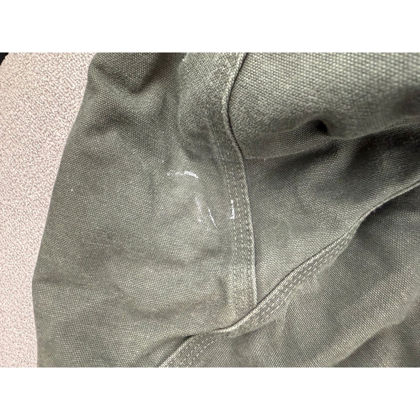 Carhartt Vinatge Men's Size XL Tall Green Full-Zip Bomber Work Wear Jacket