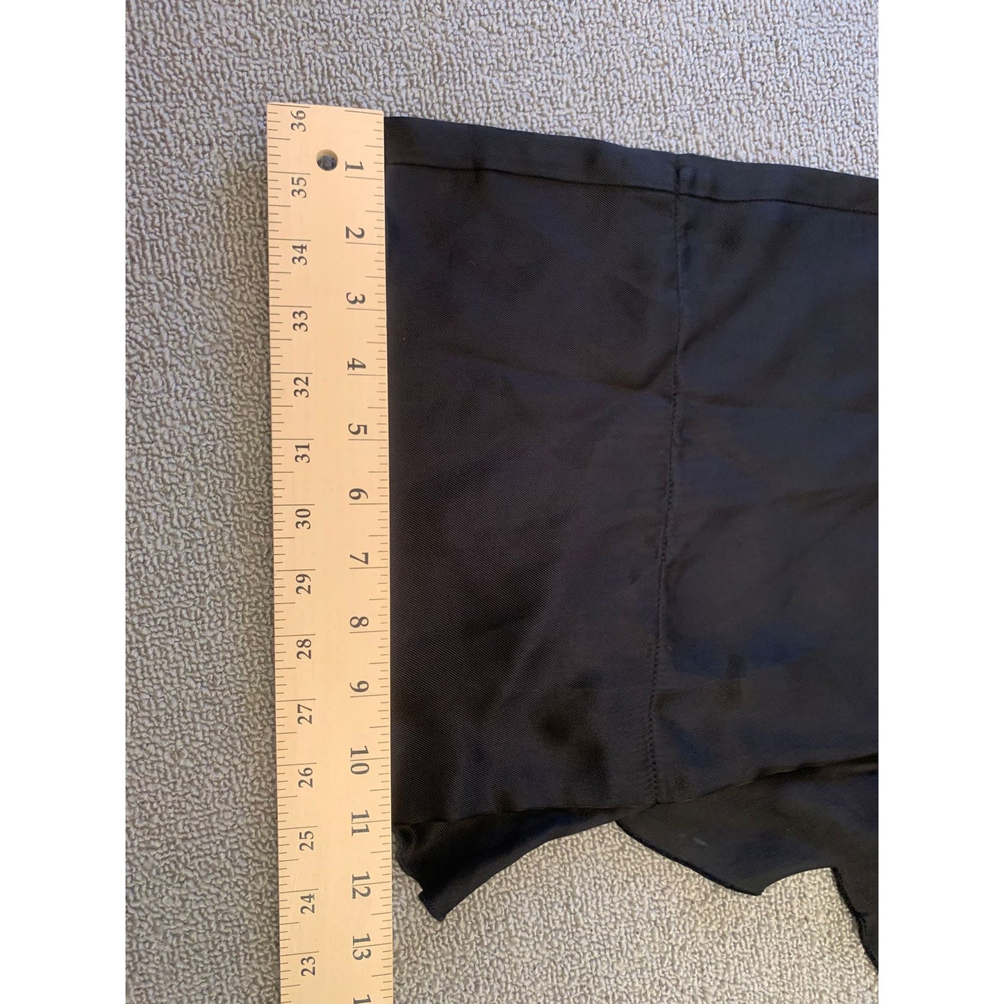 CINQ À SEPT Women's 57a Larkin Ruffle Satin Wide Leg Pants Small Black