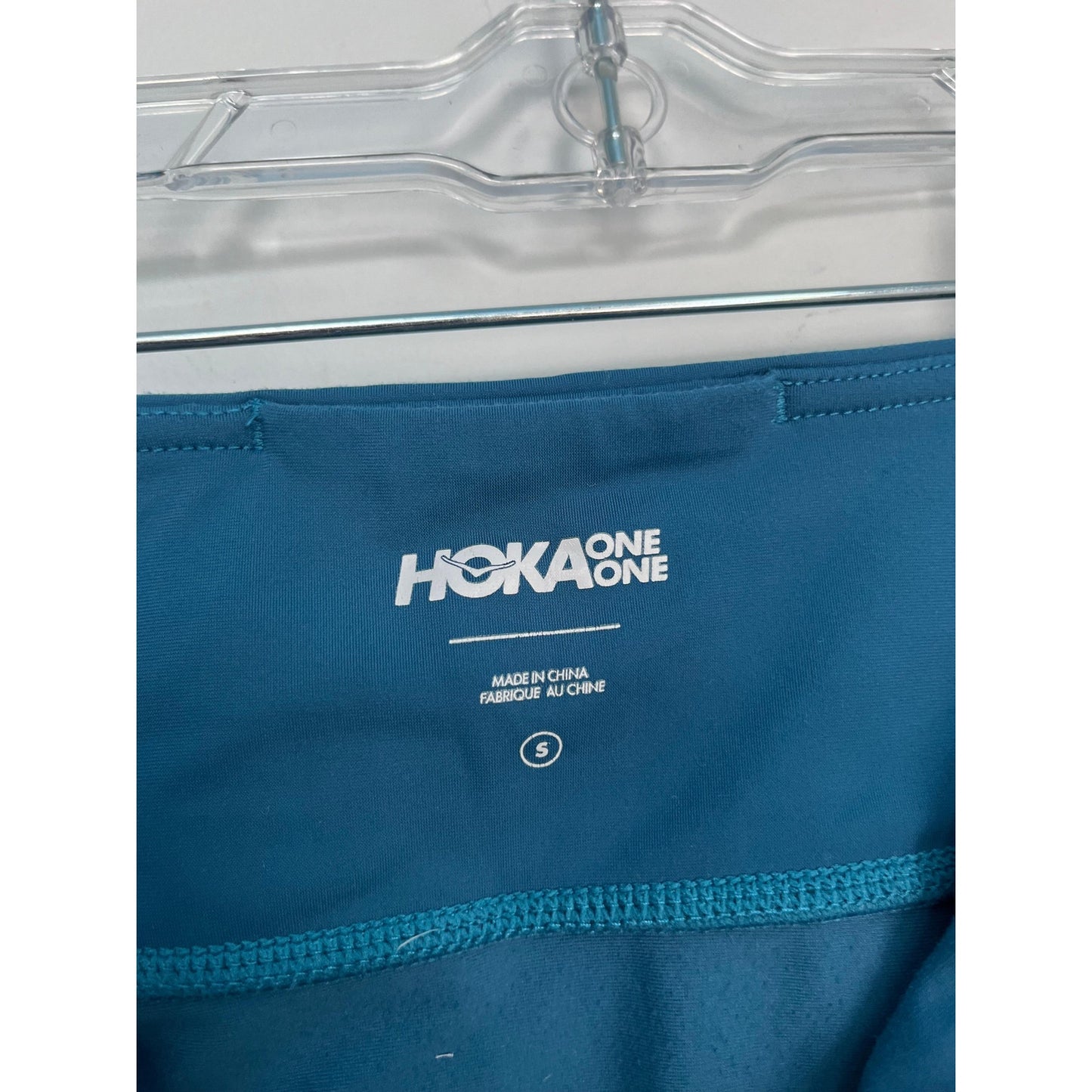 Hoka One One Leggings Women Small Blue Pocket Stretch Activewear
