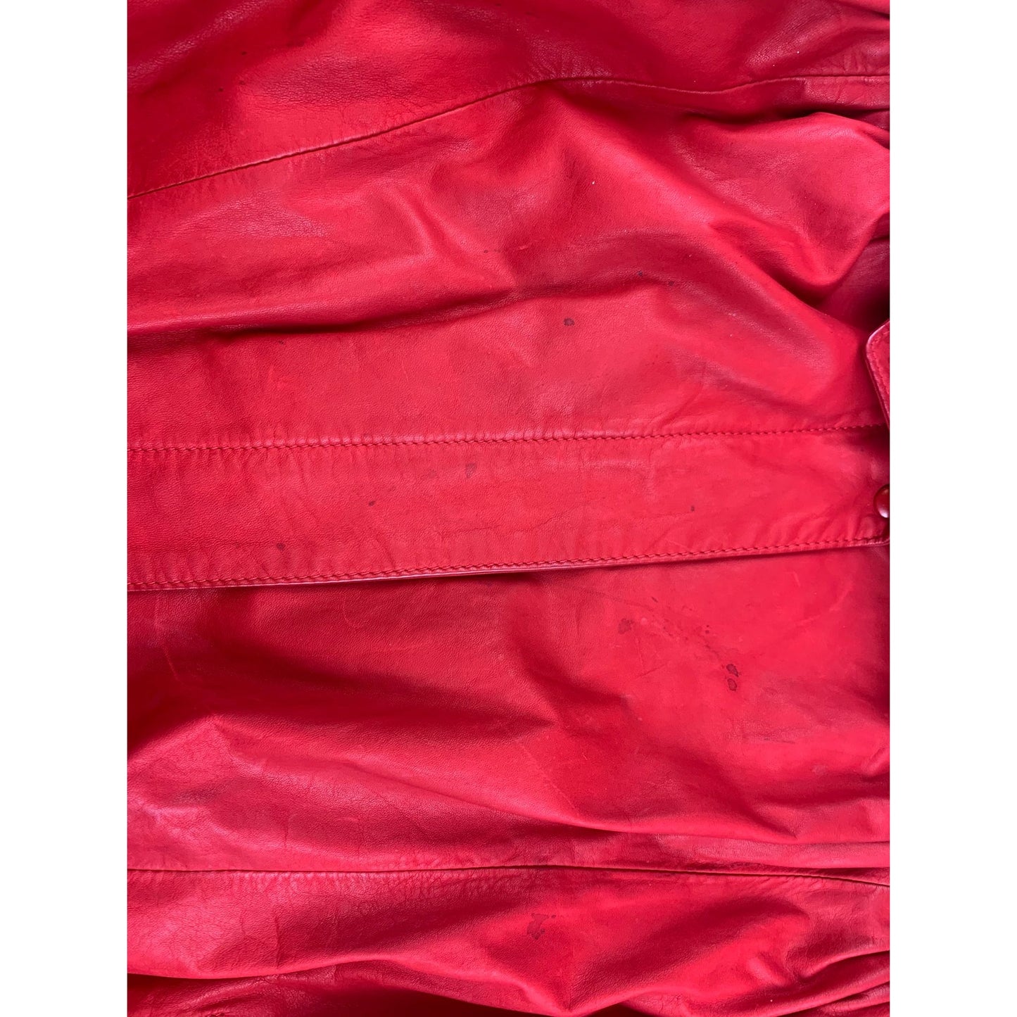 Vintage Gino Di Giorgio Women Medium Red Leather Jacket