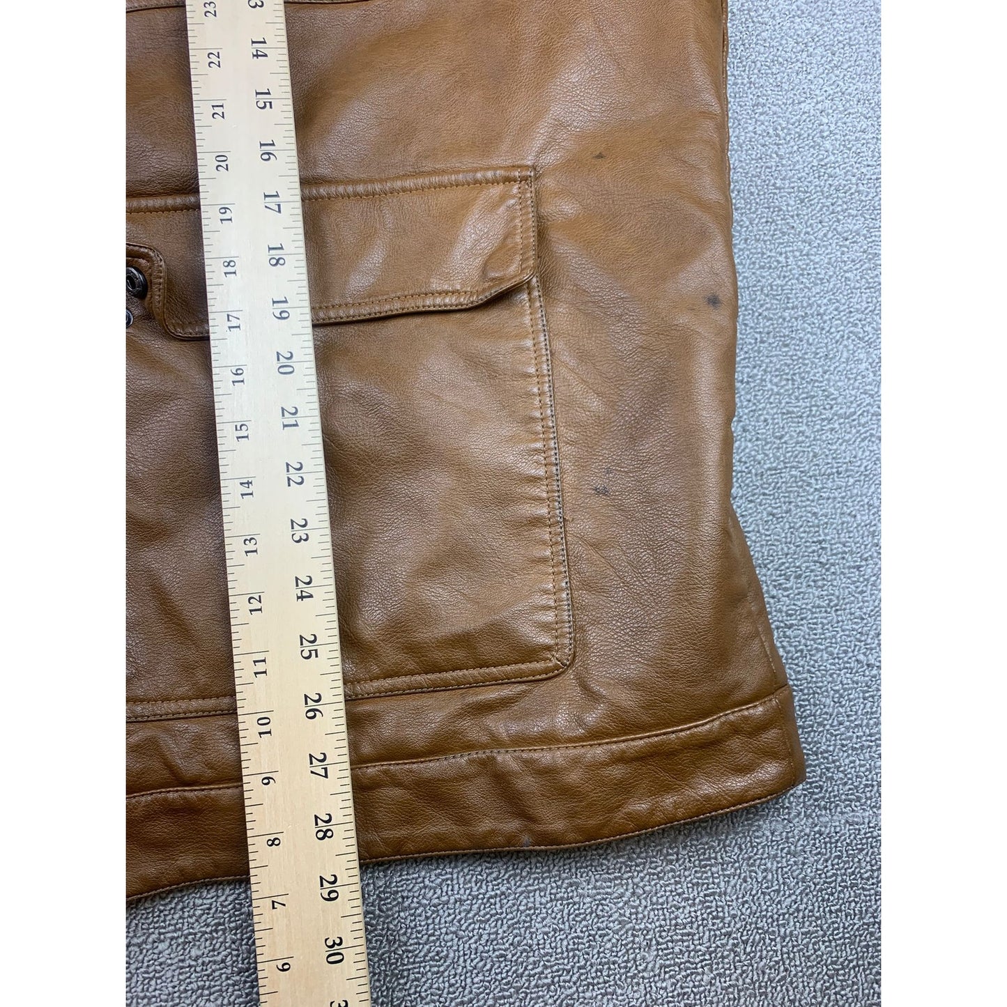 Paulo Solari Men's 5XL Brown Leather Jacket Quilted Lined