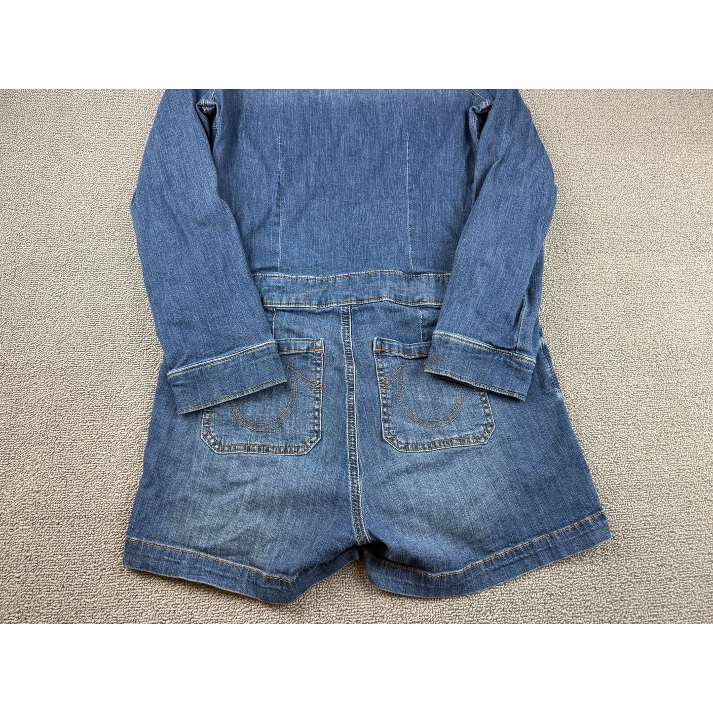 True Religion Women's Small Blue Denim Jumpsuit Romper