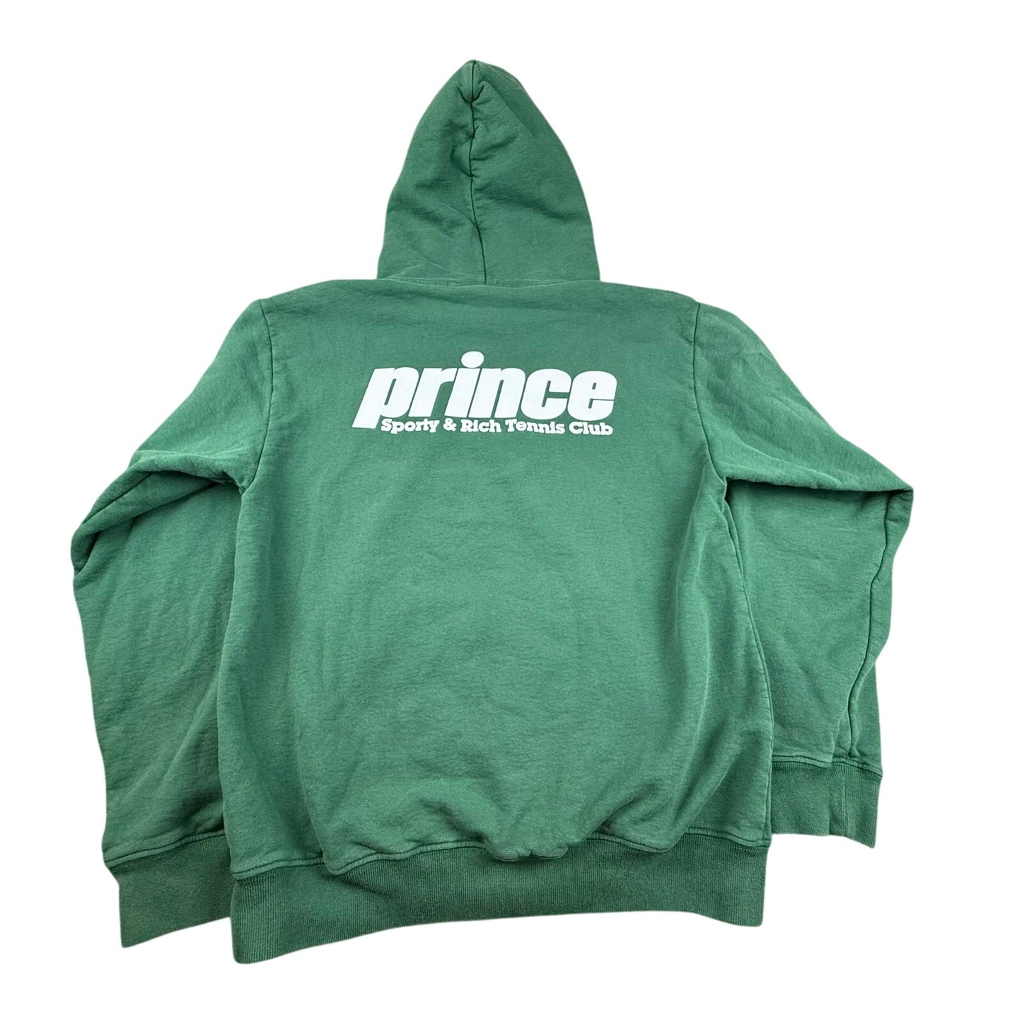 Sporty And Rich Men Small Green Prince Hoodie Pullover With Front Pocket