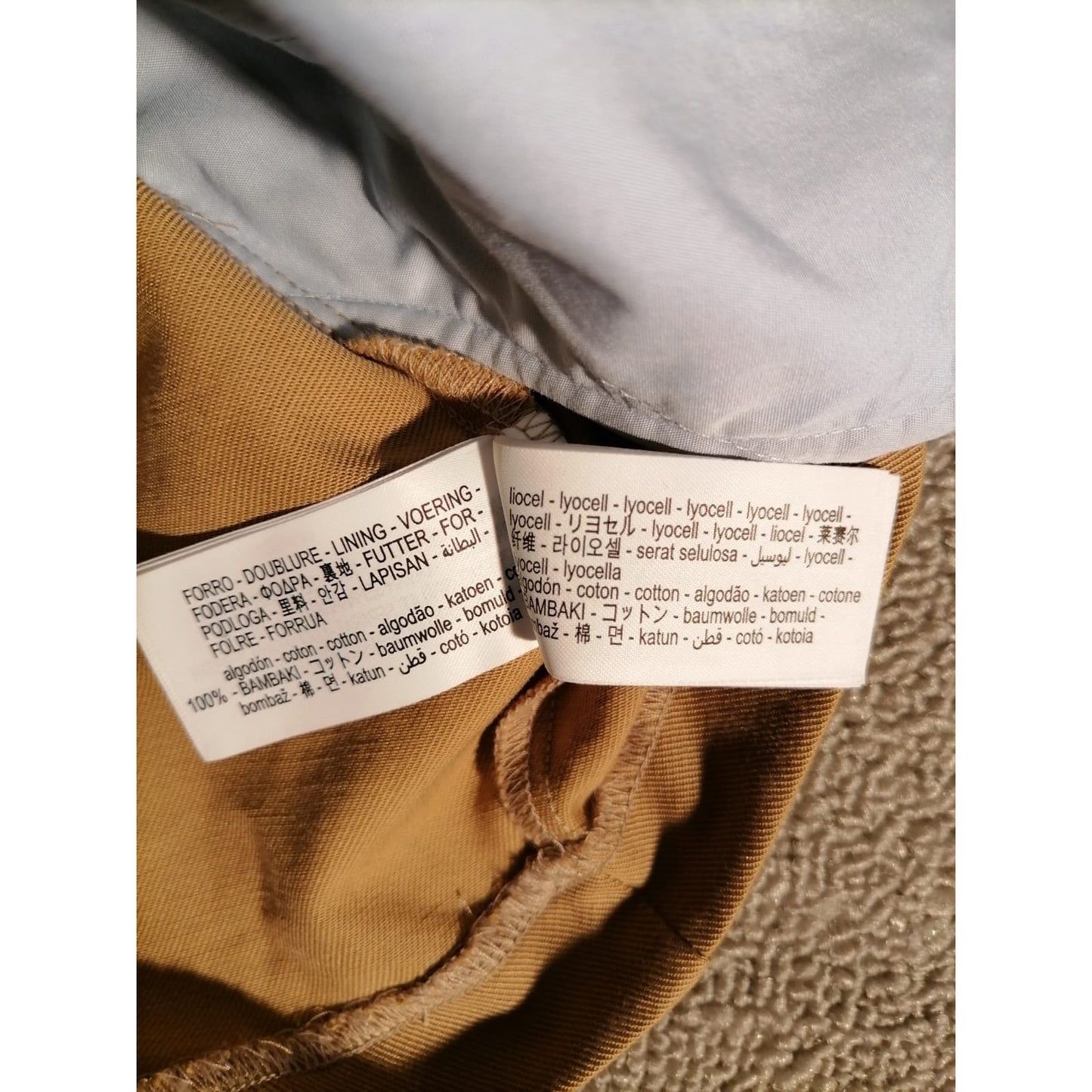 ZARA Medium Female Brown Tan Pleated Skirt with White Layered Hemline Stylish