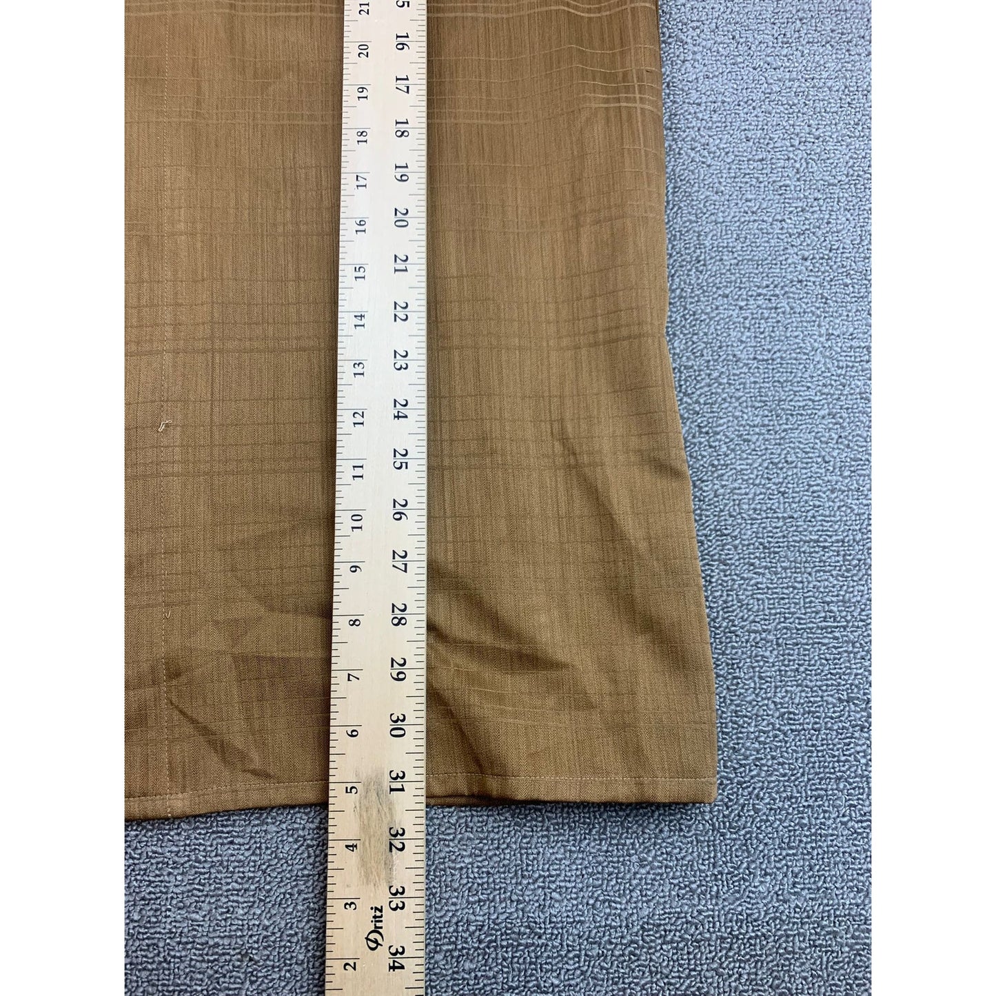 Montique Men Large Brown Long Sleeve Button Down Casual Dress Shirt
