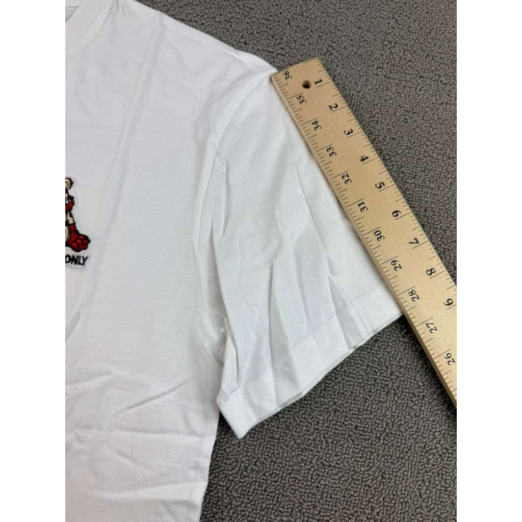 Members Only Graphic T Shirt Mens M White Bloody Bear Knife Logo Cotton