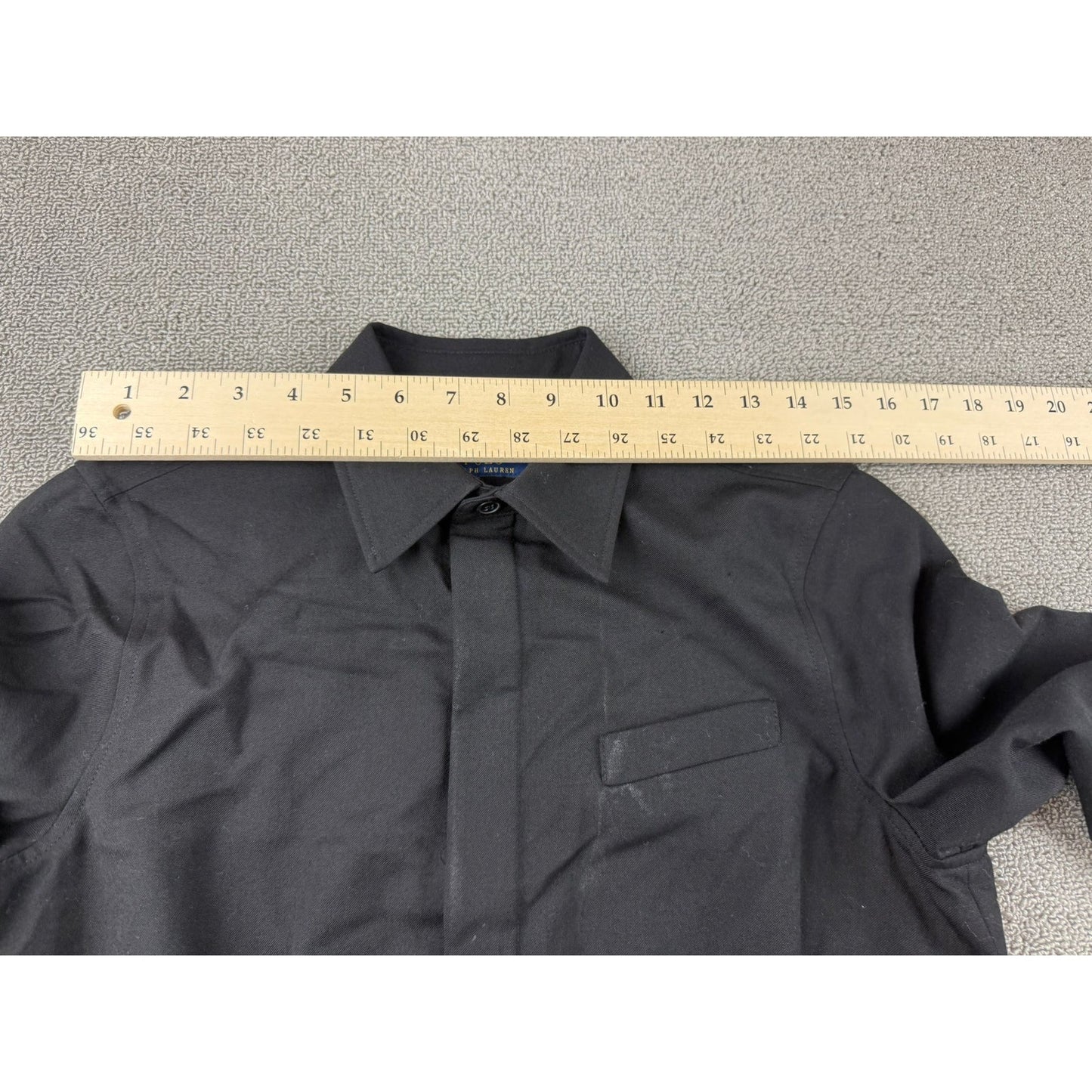 Polo Ralph Lauren Women 8 Black Long Sleeve Jumpsuit Pockets And Buttons 2010's