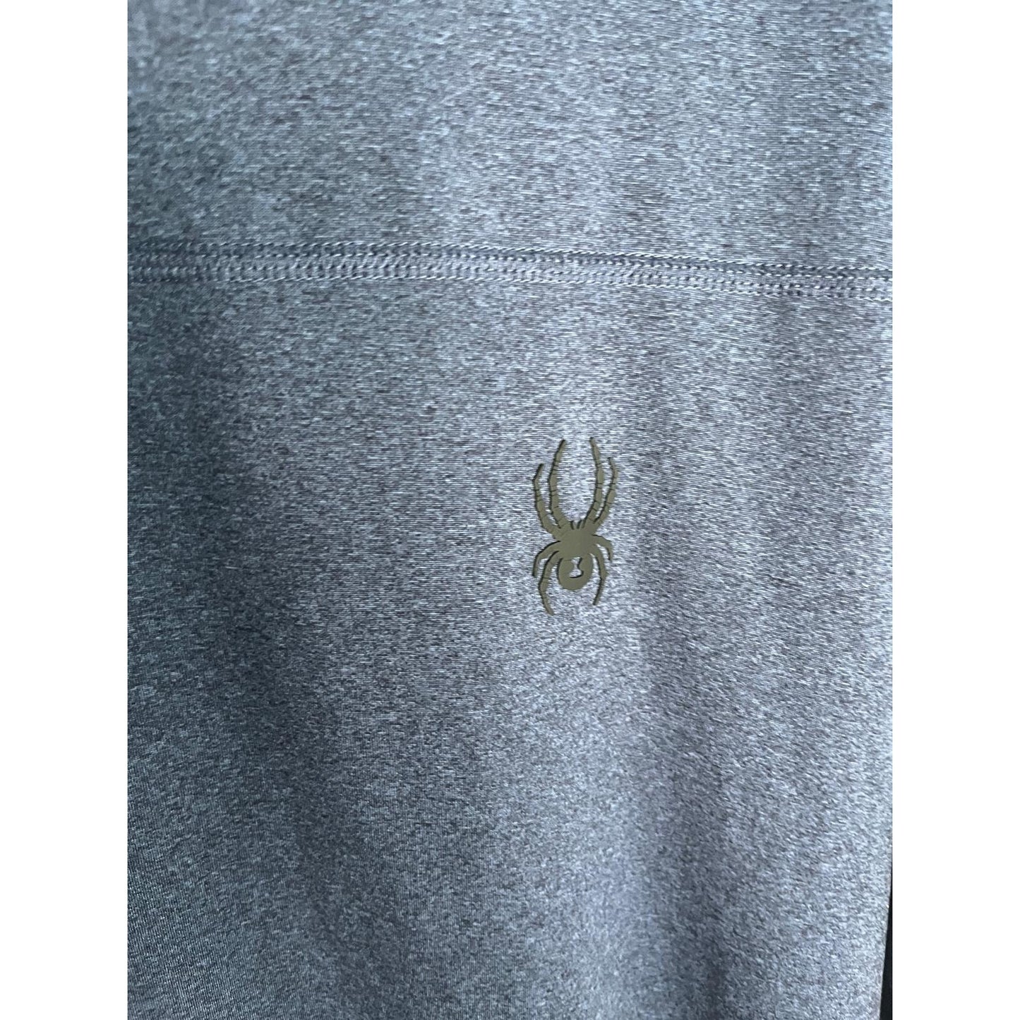 Spyder Active Quarter Zip Pullover Men XL Blue Stretch Performance Top