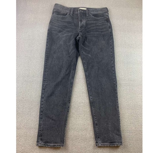 Madewell Jeans Mens W33 L34 Black Denim Washed Relaxed Tapper All Seasons
