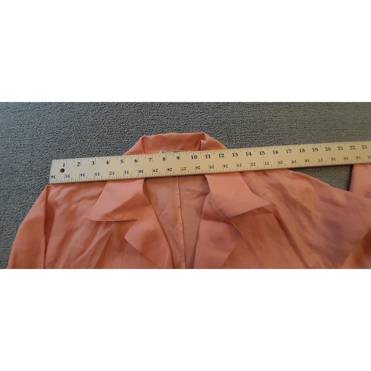 Salvatore Ferragamo Womens Linen Salmon Peach Button Jacket/Shirt