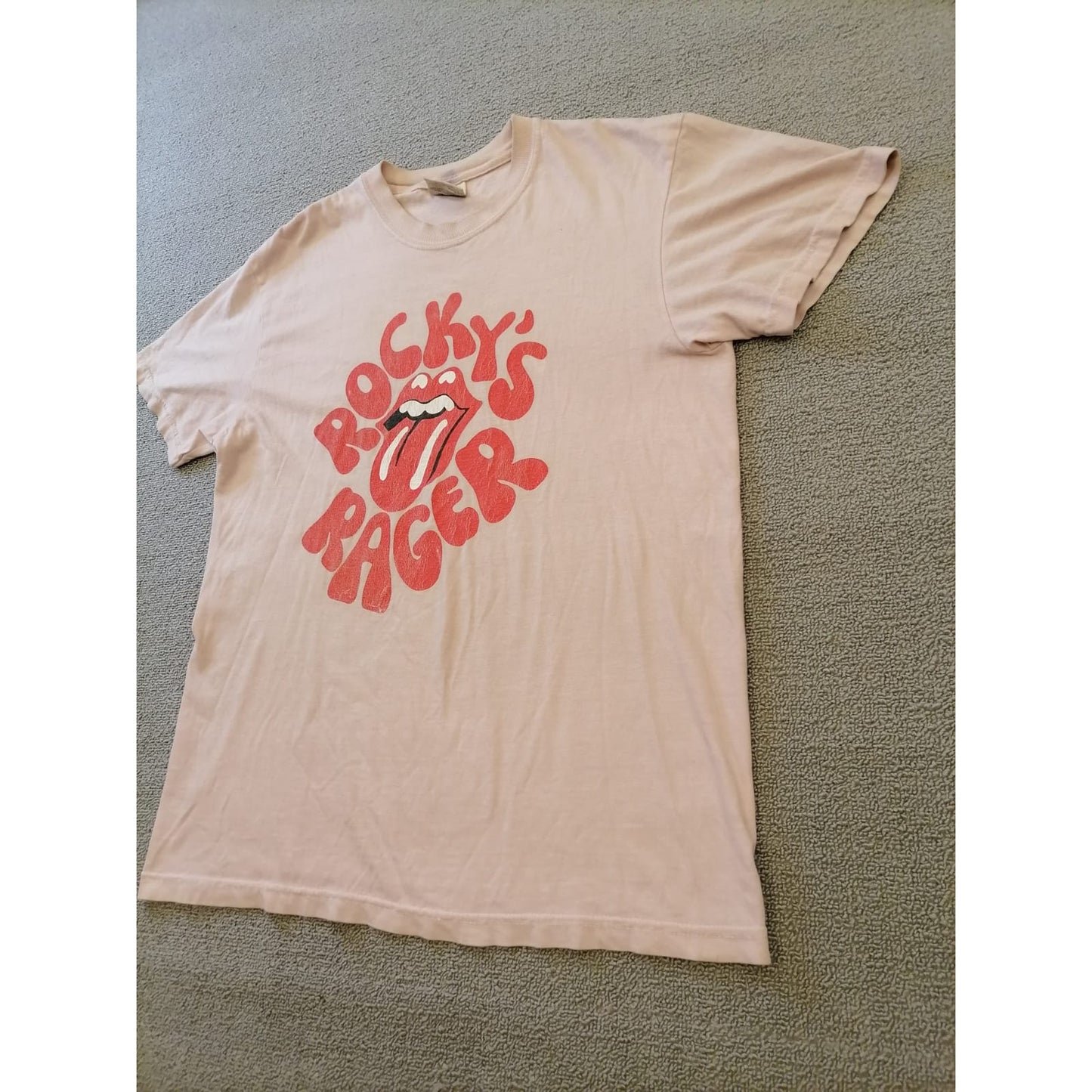 Comfort Colors Male Medium Rocky's Rager Graphic Tee Soft Cotton Casual Style