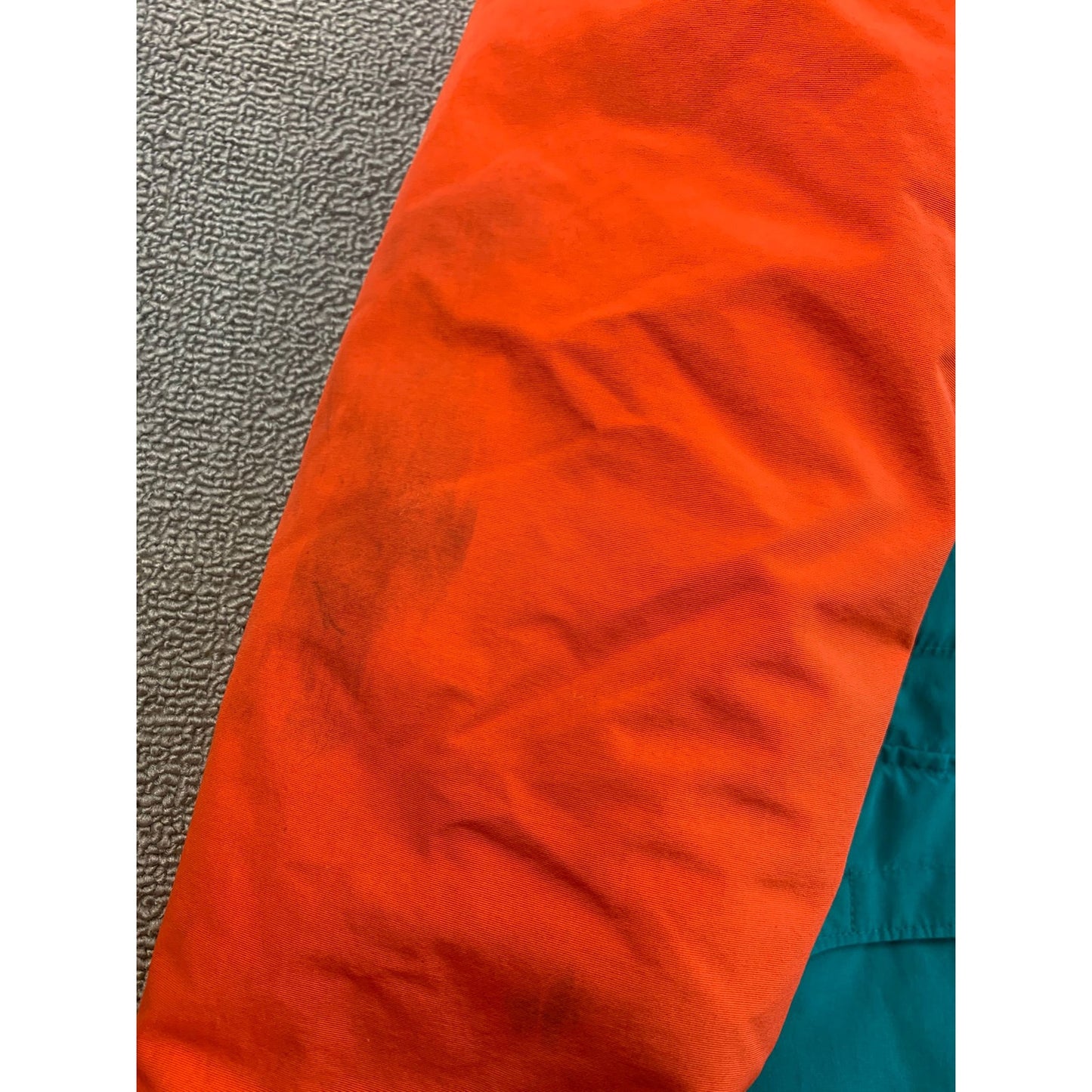 Lands' End Boy's Large 14-16 Orange Blue Teal Waterproof Hooded Parka Jacket